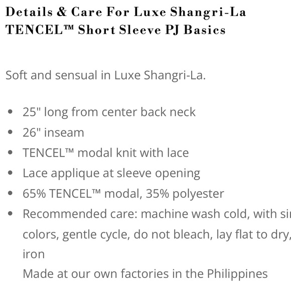 Natori Black Pajama Set with White Lace Accents - Picture 3 of 5